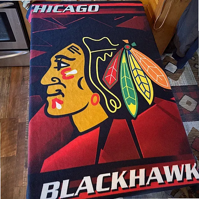 Chicago Blackhawks NHL Fleece Blanket Northwest Company Lightweight 48x 60" L@@K