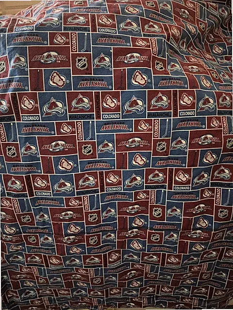 💥 NHL Colorado Avalanche Hocky Custom Twin Duvet Cover 58 X 81 New