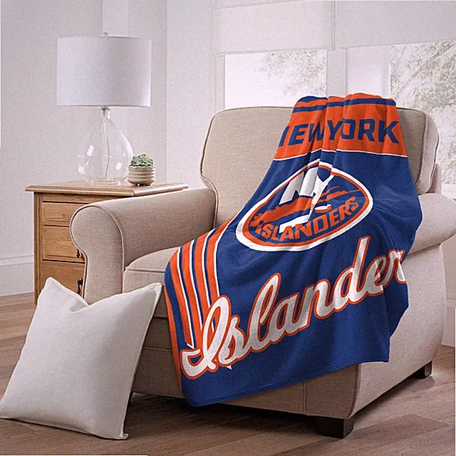NHL Officially Licensed New York Islanders 46" x 60" Microfiber Throw Blanket