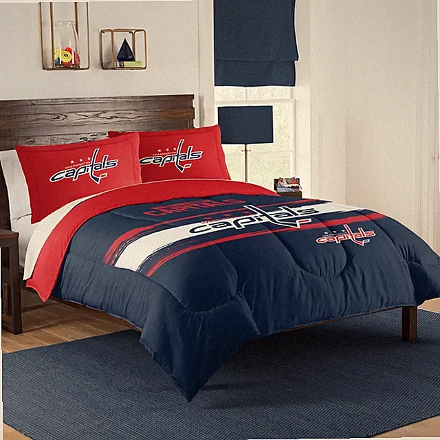 NHL Officially Licensed Washington Capitals Comforter & Sham Set