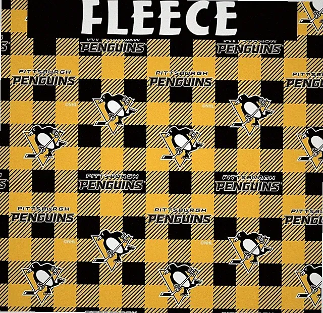 NHL Pittsburgh Penguins Buffalo 1190 Fleece Fabric by the Yard